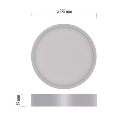 LED Laevalgusti NEXXO LED/21W/230V 3000/3500/4000K d. 22,5 cm valge