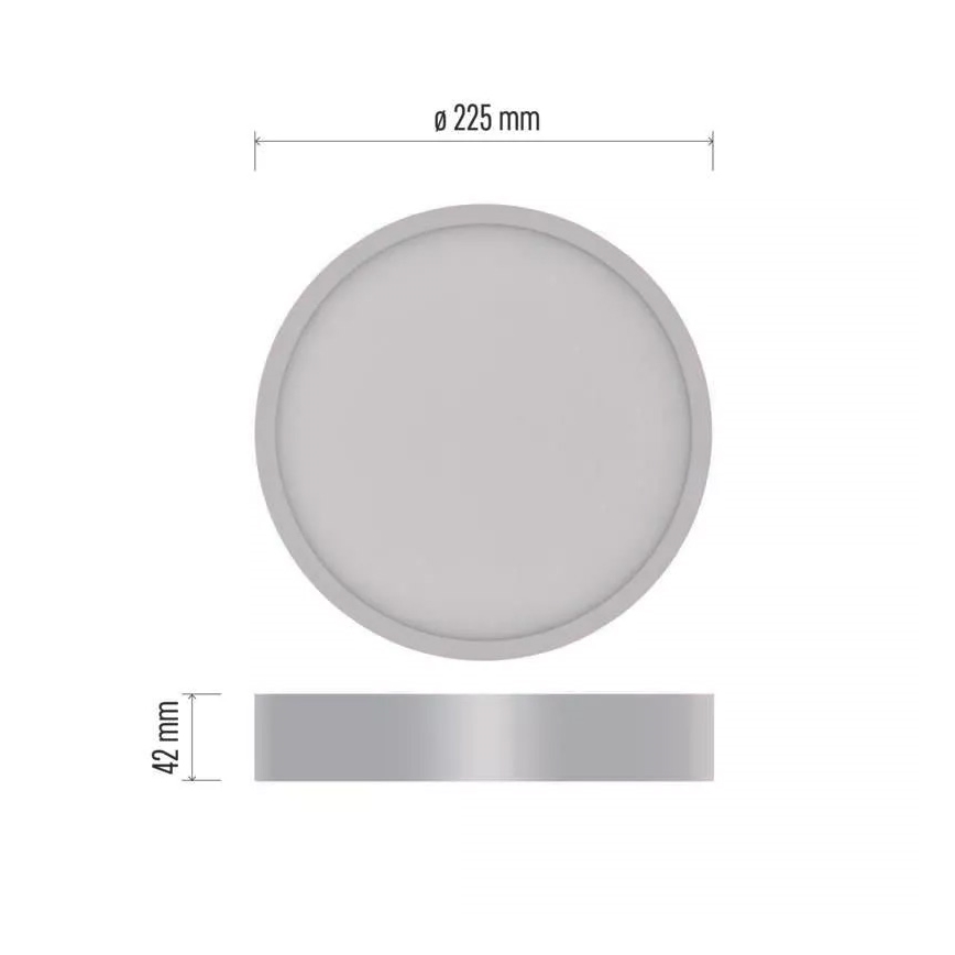 LED Laevalgusti NEXXO LED/21W/230V 3000/3500/4000K d. 22,5 cm valge
