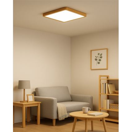LED laevalgusti LED/24W/230V 3000/4000/6500K 30x30 cm beež