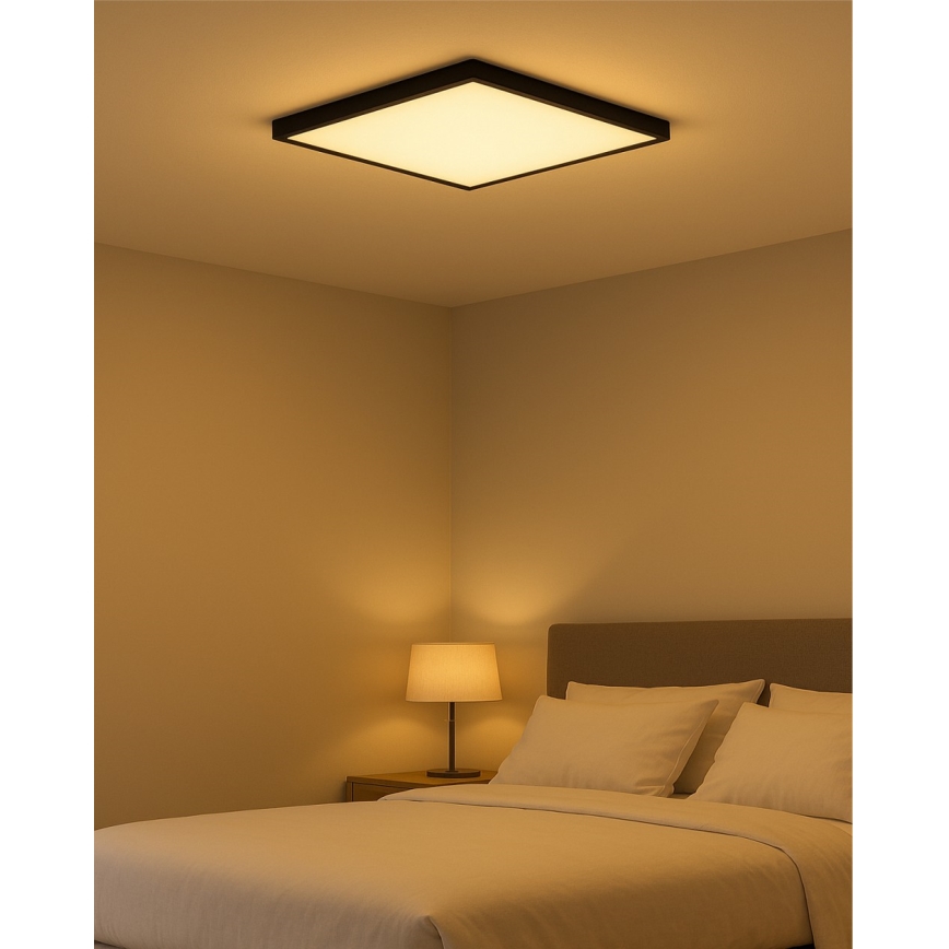 LED laevalgusti LED/24W/230V 3000/4000/6500K 30x30 cm must