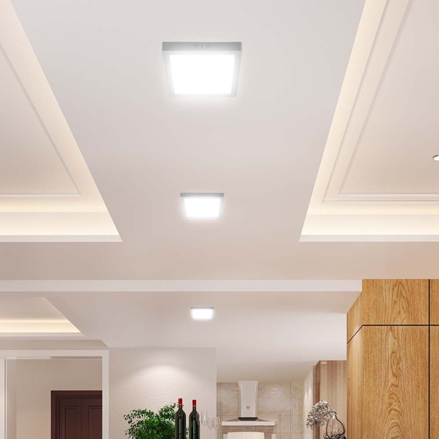 LED Laevalgusti LED/24W/230V 6500K 28,7x28,7 cm valge