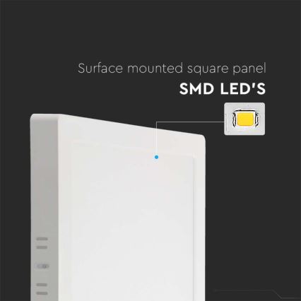 LED Laevalgusti LED/24W/230V 6500K 28,7x28,7 cm valge