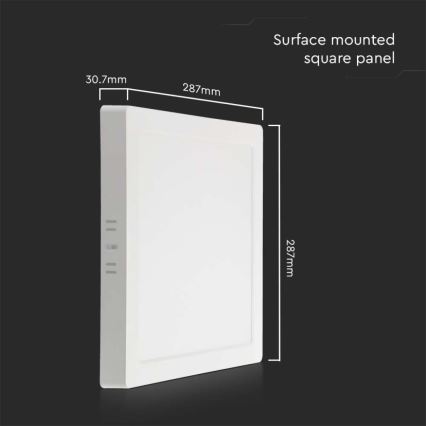 LED Laevalgusti LED/24W/230V 6500K 28,7x28,7 cm valge