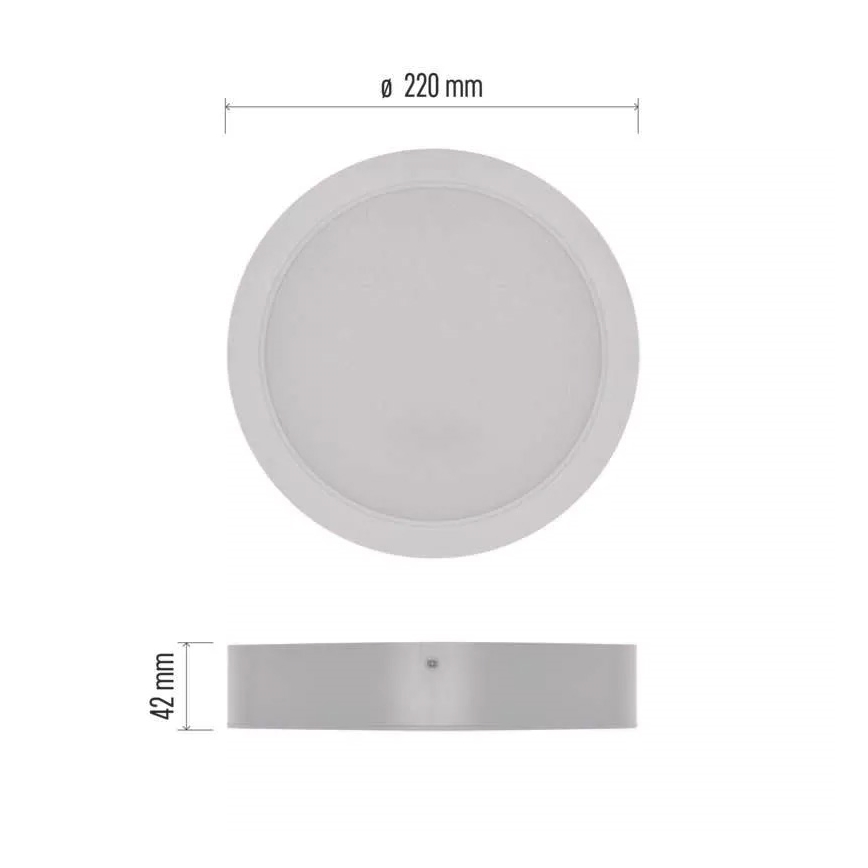LED Laevalgusti LED/24W/230V d. 22 cm valge