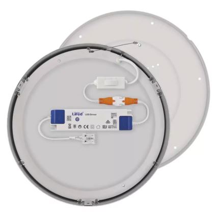 LED Laevalgusti NEXXO LED/28,5W/230V 3000/3500/4000K d. 30 cm läikiv kroom