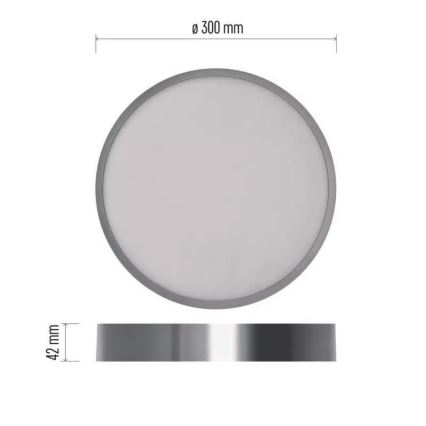 LED Laevalgusti NEXXO LED/28,5W/230V 3000/3500/4000K d. 30 cm läikiv kroom