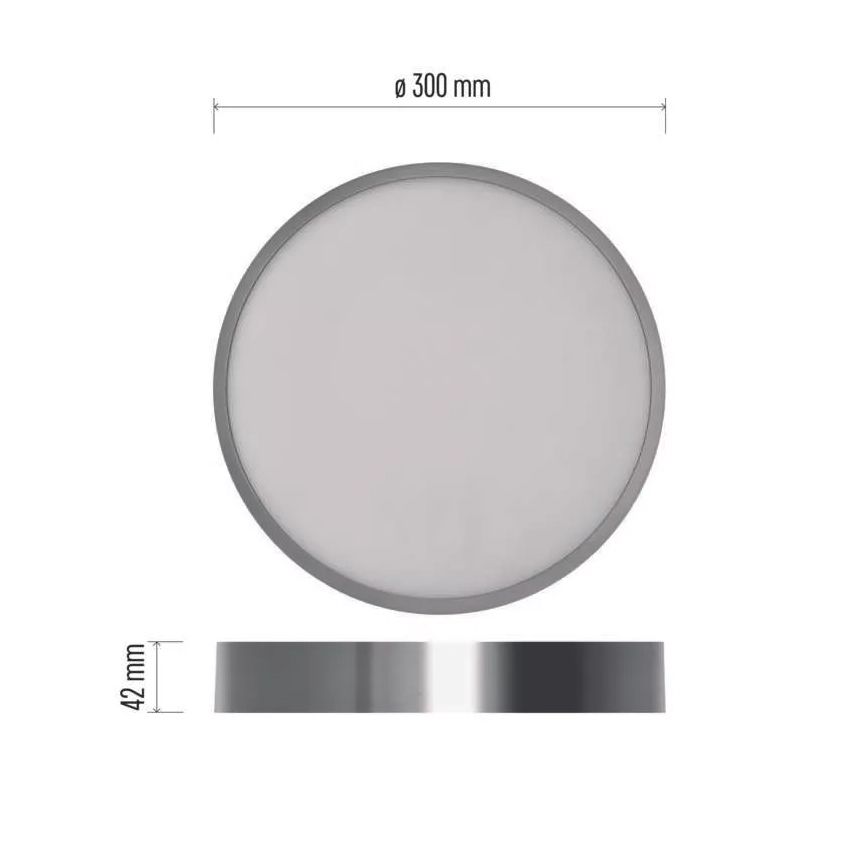 LED Laevalgusti NEXXO LED/28,5W/230V 3000/3500/4000K d. 30 cm läikiv kroom