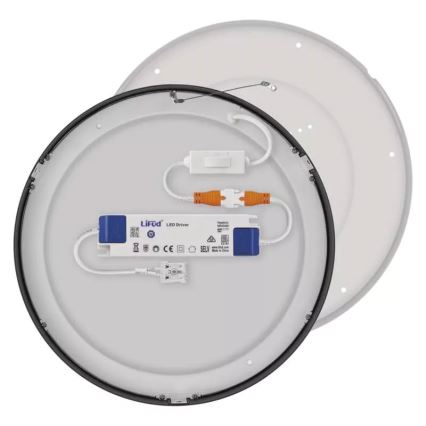 LED Laevalgusti NEXXO LED/28,5W/230V 3000/3500/4000K d. 30 cm must