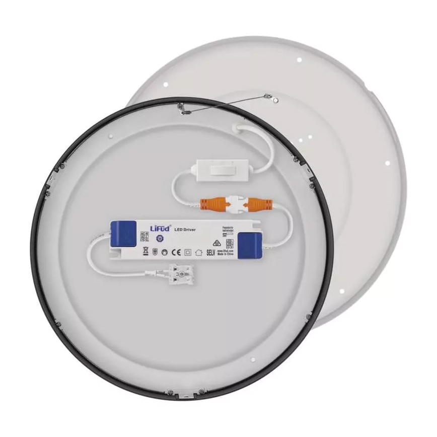 LED Laevalgusti NEXXO LED/28,5W/230V 3000/3500/4000K d. 30 cm must