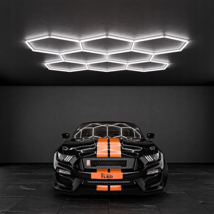 LED laevalgusti HEXAGON LED/280W/85-265V 6500K 313x298 cm CRI 90 IP54 valge