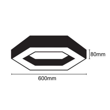 LED Laevalgusti LED/28W/230V 4000K d. 60 cm