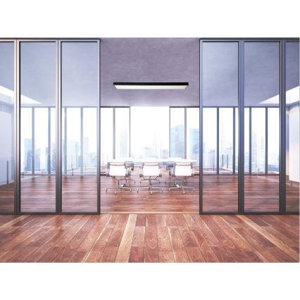 LED Laevalgusti LED/32W/230V 4000K 120x13 cm must