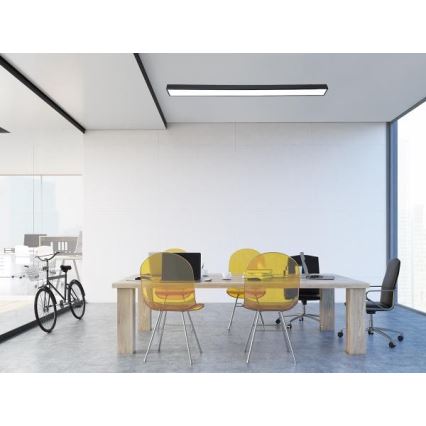 LED Laevalgusti LED/32W/230V 4000K 120x7 cm must