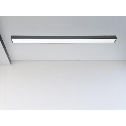 LED Laevalgusti LED/32W/230V 4000K 120x7 cm must