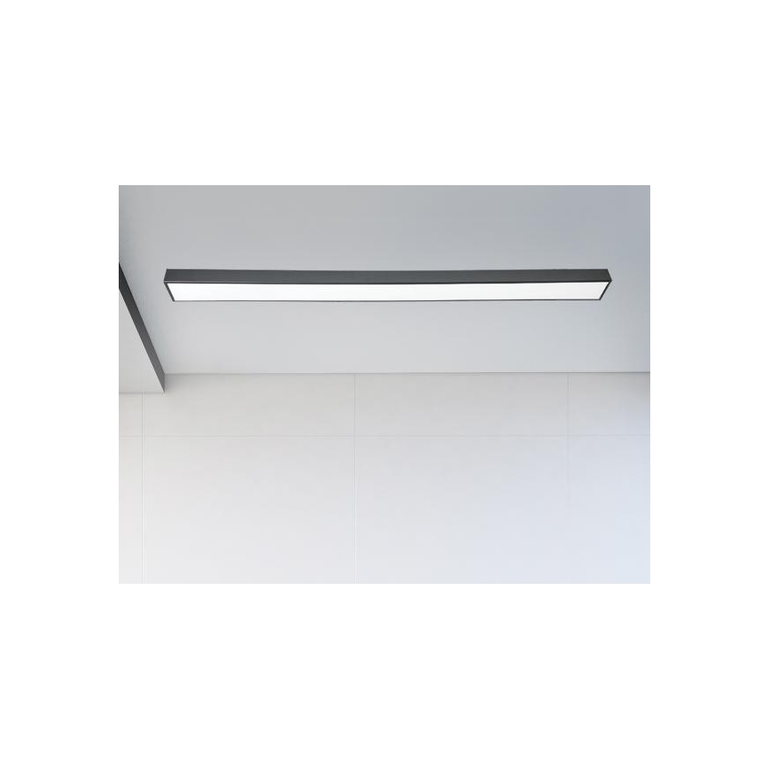 LED Laevalgusti LED/32W/230V 4000K 120x7 cm must