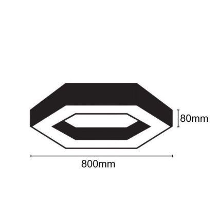 LED Laevalgusti LED/40W/230V 4000K d. 80 cm