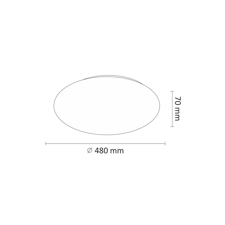 LED Laevalgusti LED/45W/230V 3000K/4000K/6400K d. 48 cm valge