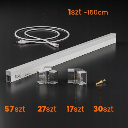 LED laevalgusti HEXAGON LED/570W/85-265V 4000K 522x298 cm CRI 90 IP44 valge