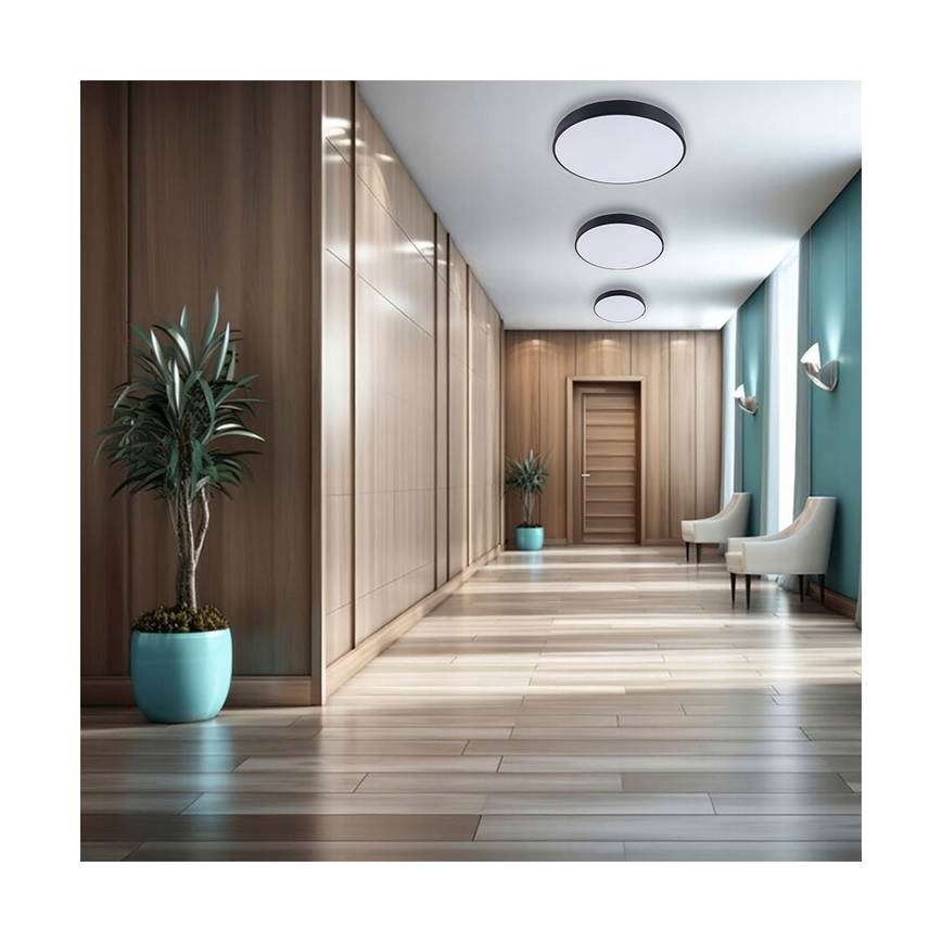 LED Laevalgusti LED/60W/230V 4000K d. 60 cm must