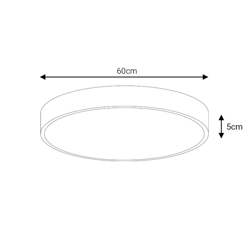 LED Laevalgusti LED/60W/230V 4000K d. 60 cm valge