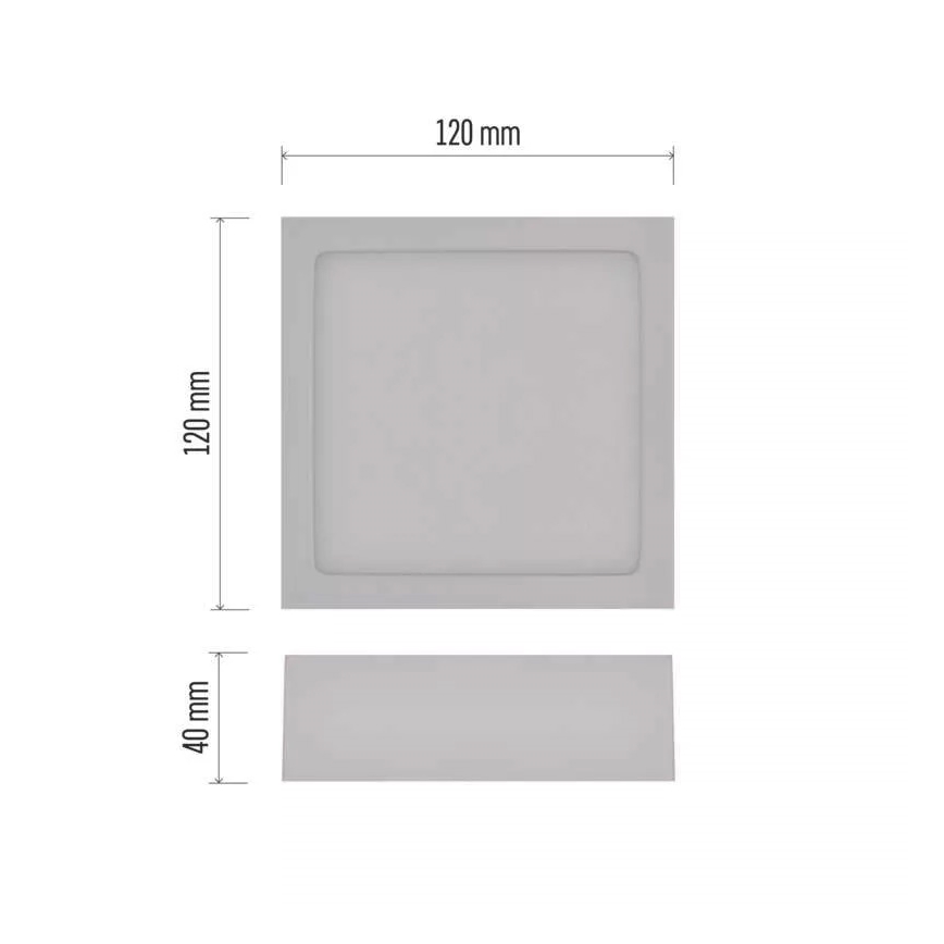 LED Laevalgusti NEXXO LED/7,6W/230V 3000/3500/4000K 12x12 cm valge