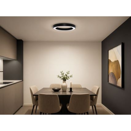 LED laevalgusti LED/80W/230V 3000/4000/6500K läbimõõt 80 cm must