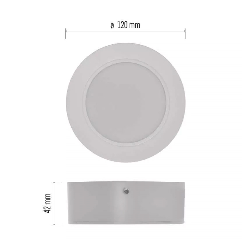 LED Laevalgusti LED/9W/230V d. 12 cm valge