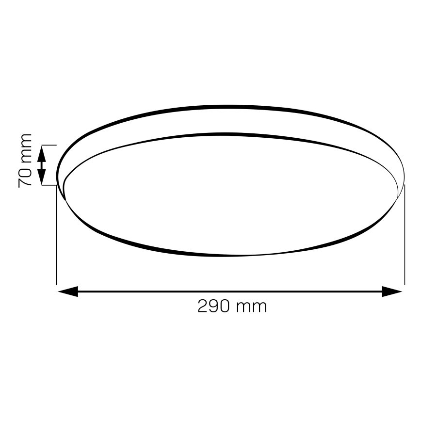 LED laevalgusti LIBRA LED/15W/230V 4000K läbimõõt 29 cm, kuldne