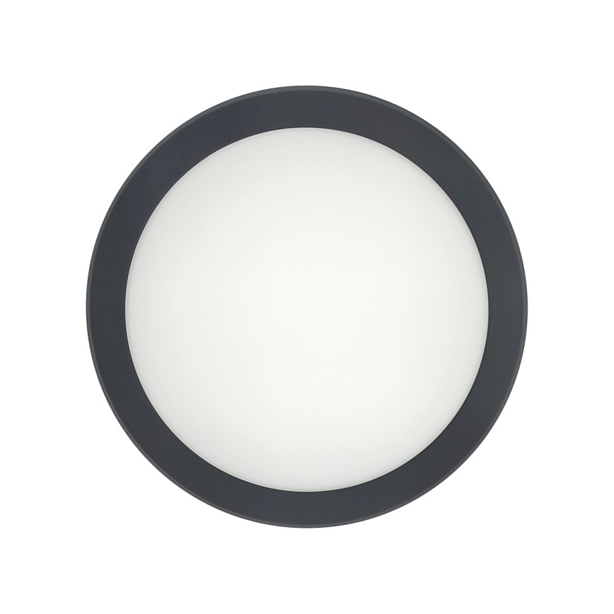 LED laevalgusti liikumisanduriga LED/20W/230V 3000/4000/6500K läbimõõt 230 cm IP54 antratsiit
