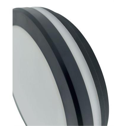 LED laevalgusti liikumisanduriga LED/20W/230V 3000/4000/6500K läbimõõt 230 cm IP54 antratsiit