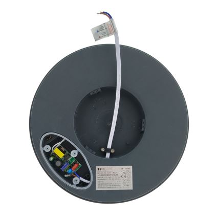 LED laevalgusti liikumisanduriga LED/20W/230V 3000/4000/6500K läbimõõt 230 cm IP54 antratsiit