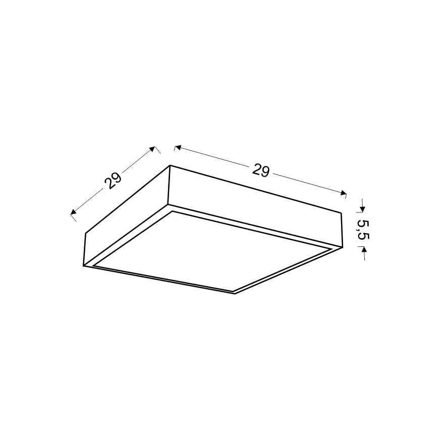 LED Laevalgusti LUX LED/16W/230V valge