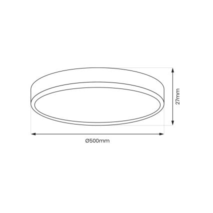 LED Laevalgusti MAQ LED/40W/230V 3000/4000/6500K IP40 must