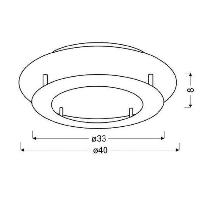 LED Laevalgusti MERLE LED/18W/230V