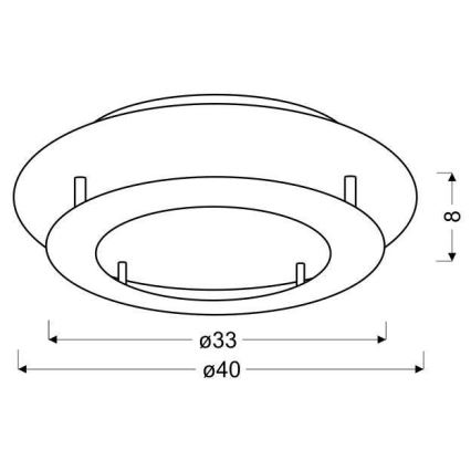 LED Laevalgusti MERLE LED/18W/230V