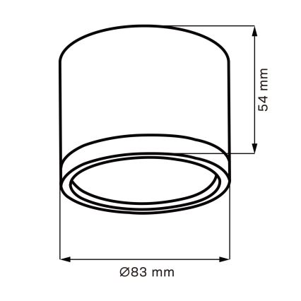 LED Laevalgusti MIRELLA 1xGX53/6W/230V matt kroom