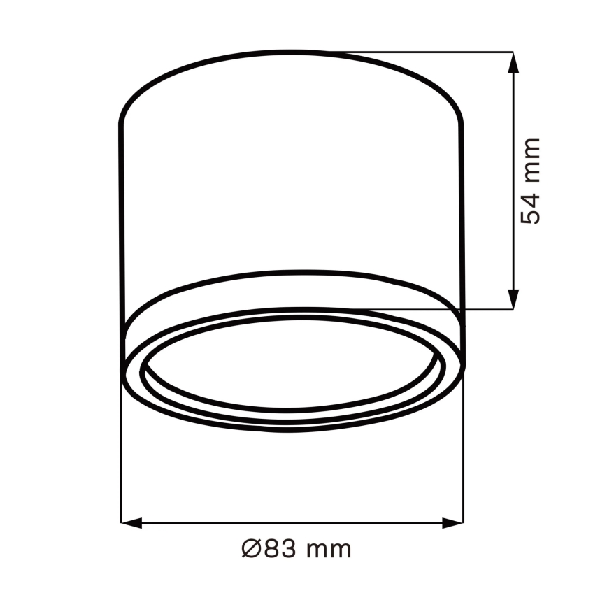 LED Laevalgusti MIRELLA 1xGX53/6W/230V matt kroom