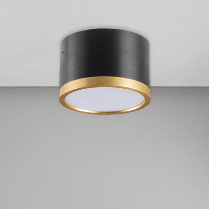 LED Laevalgusti MIRELLA 1xGX53/6W/230V must/kuldne