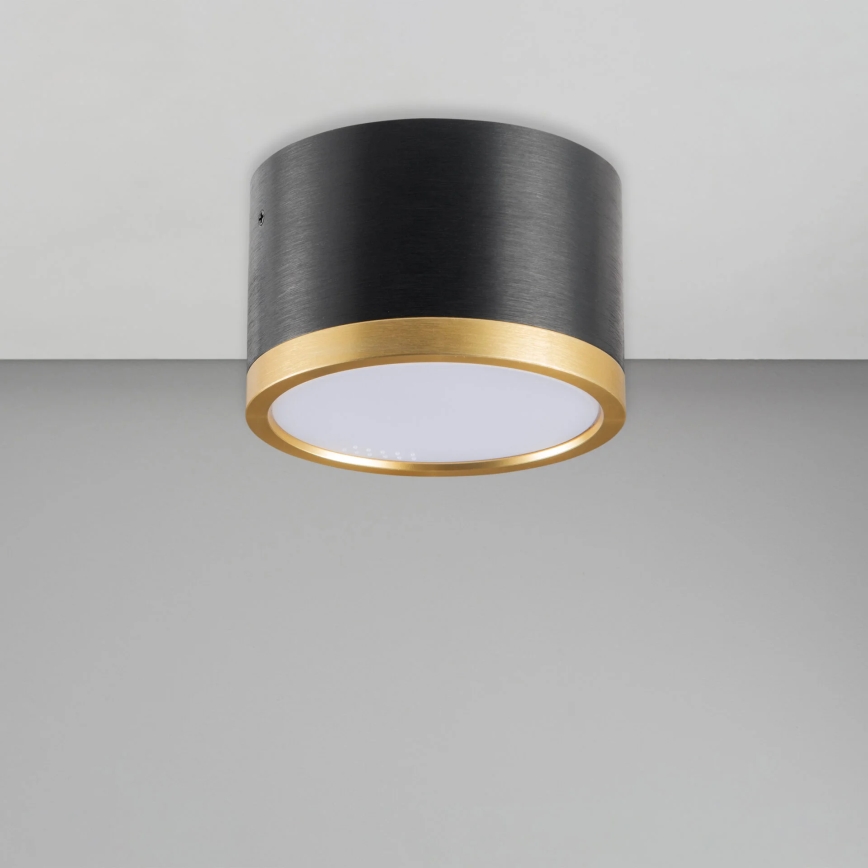 LED Laevalgusti MIRELLA 1xGX53/6W/230V must/kuldne