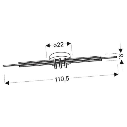 LED Laevalgusti NAKSOS LED/40W/230V