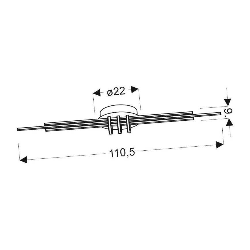 LED Laevalgusti NAKSOS LED/40W/230V