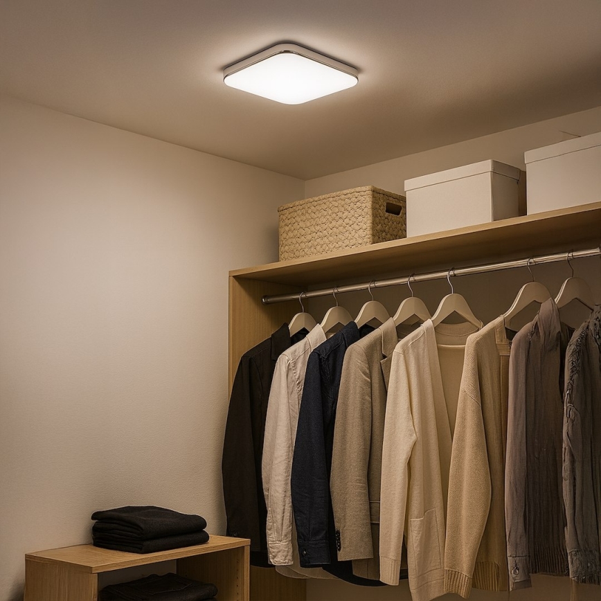 LED laevalgusti NEMO LED/11W/230V 26x26 cm läikiv kroom