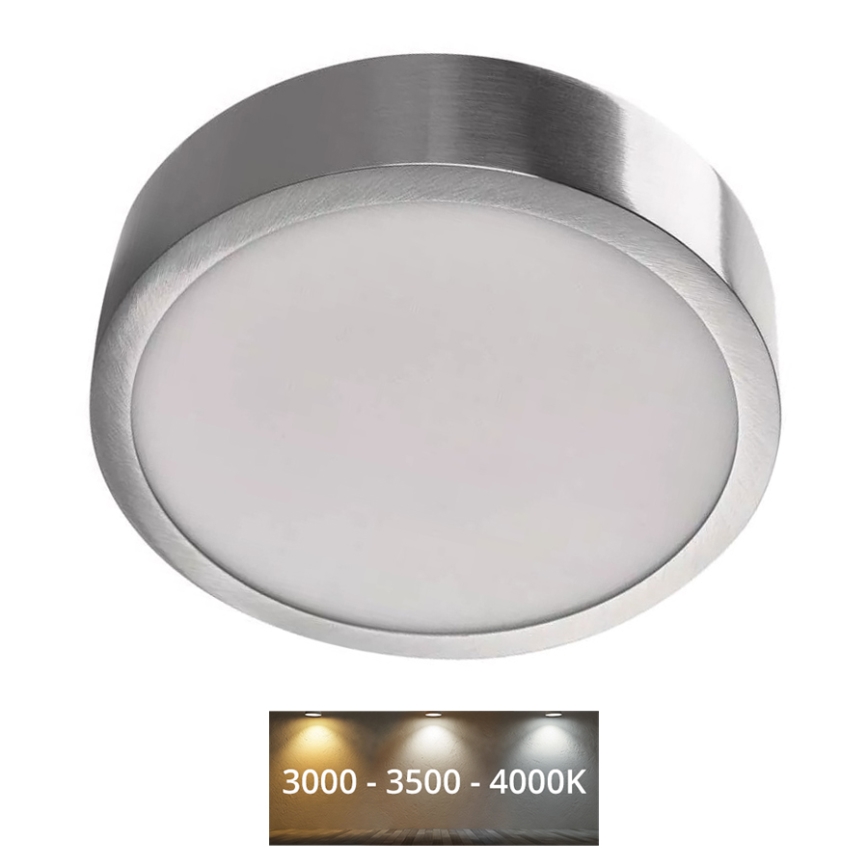LED Laevalgusti NEXXO LED/12,5W/230V 3000/3500/4000K d. 17 cm matt kroom