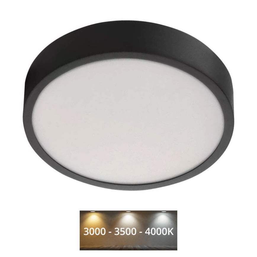 LED Laevalgusti NEXXO LED/21W/230V 3000/3500/4000K d. 22,5 cm must