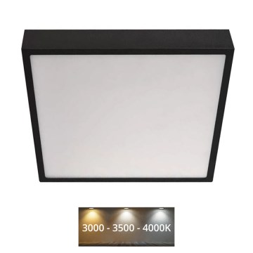 LED Laevalgusti NEXXO LED/28,5W/230V 3000/3500/4000K 30x30 cm must