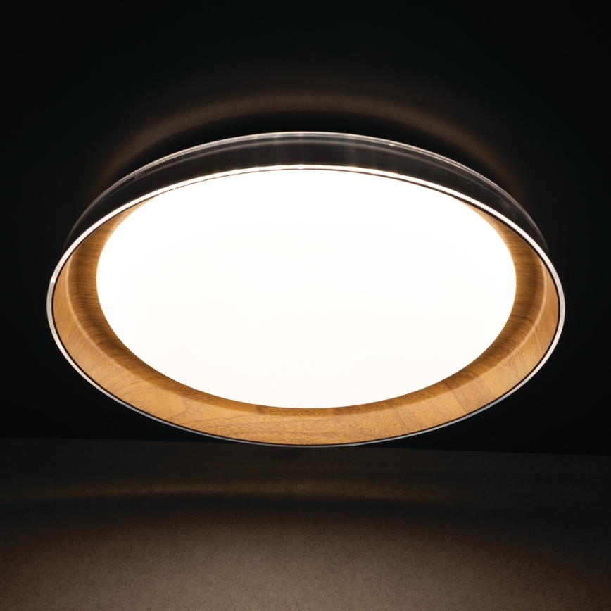 LED Laevalgusti NIFU LED/17,8W/230V d. 43 cm valge/pruun