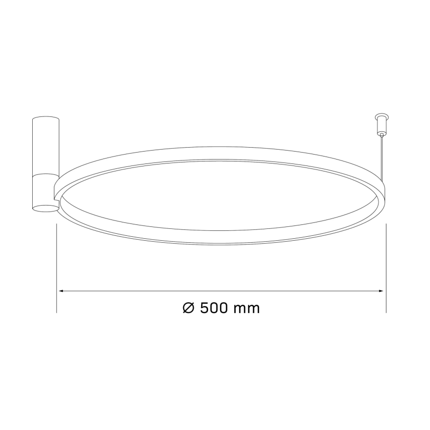 LED Laevalgusti NOEMI LED/20W/230V 4000K d. 50 cm matt kroom