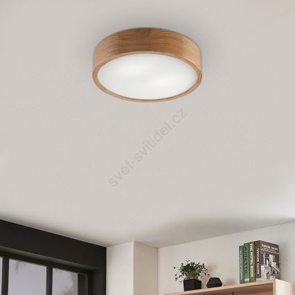 LED Laevalgusti OAK 2xE27/10W/230V tamm d. 37 cm