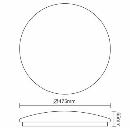 LED Laevalgusti OPAL LED/48W/230V 4000K