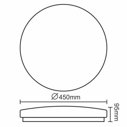 LED Laevalgusti OPAL LED/50W/176-264V